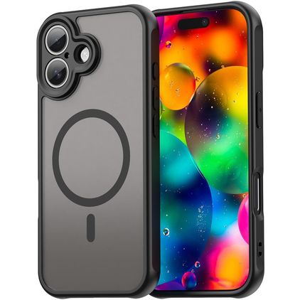 Mobigear Shockproof iPhone 18 MagSafe Hoesje Hardcase Backcover - Zwart