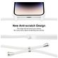 Mobigear Lanyard iPhone 14 Pro Max Siliconen Hoesje met koord - Wit