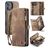 Caseme 008 iPhone 16 Hoesje Uitneembare 2in1 Bookcase Portemonnee - Bruin