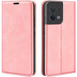 Mobigear Retro Slim OPPO Reno 8 5G Hoesje Bookcase Portemonnee - Roze