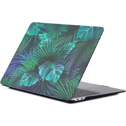 Mobigear Design MacBook Air 13 Inch (2018-2020) Hoes Hardshell Laptopcover MacBook Case - Palm Leafs - Model A1932 / A2179 / A2337
