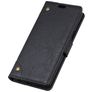 Mobigear Ranch Motorola One Power Hoesje Bookcase Portemonnee - Zwart