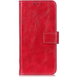 Mobigear Basic Motorola Edge 20 Pro Hoesje Bookcase Portemonnee - Rood