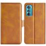 Mobigear Slim Magnet Motorola Edge 30 Hoesje Bookcase Portemonnee - Cognac