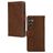 Mobilize Wallet Samsung Galaxy A24 Hoesje Echt Leer Bookcase Portemonnee - Bruin