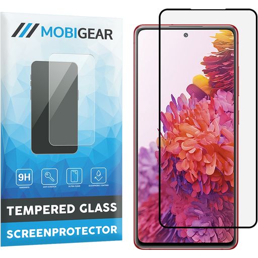 Mobigear Curved Samsung Galaxy S20 FE Glazen Screenprotector - Case Friendly - Zwart