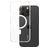CARE by PanzerGlass Flagship iPhone 16 Pro Max MagSafe Hoesje Hardcase Backcover - Transparant / Wit