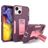 Mobigear Heavy Armor Stand iPhone 14 Plus Hoesje Hardcase Backcover Shockproof met Standaard - Paars