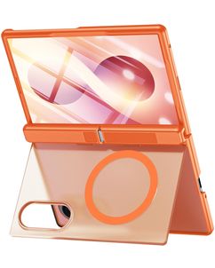 Mobigear Kickstand Samsung Galaxy Z Fold 8 MagSafe Hoesje Hardcase Backcover Shockproof met Standaard - Oranje