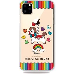 Mobigear Design iPhone 11 Pro Max Hoesje Flexibel TPU Backcover - Draaimolen