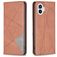 Mobigear Rhombus Slim Nothing Phone (1) Hoesje Bookcase - Bruin