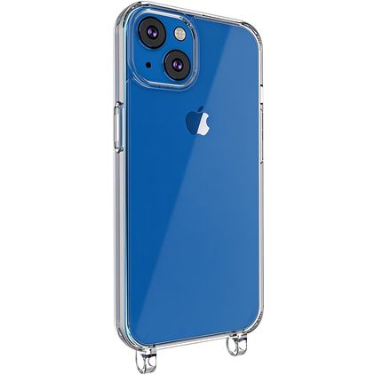 Mobigear Mix & Match Doorzichtig iPhone 13 Flexibel TPU Hoesje met koord - Transparant