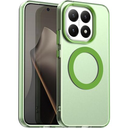 Mobigear Shockproof Xiaomi 15T MagSafe Hoesje Hardcase Backcover - Groen