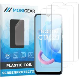 Mobigear Realme C11 (2021) Screenprotector Folie - Case Friendly (3-Pack)