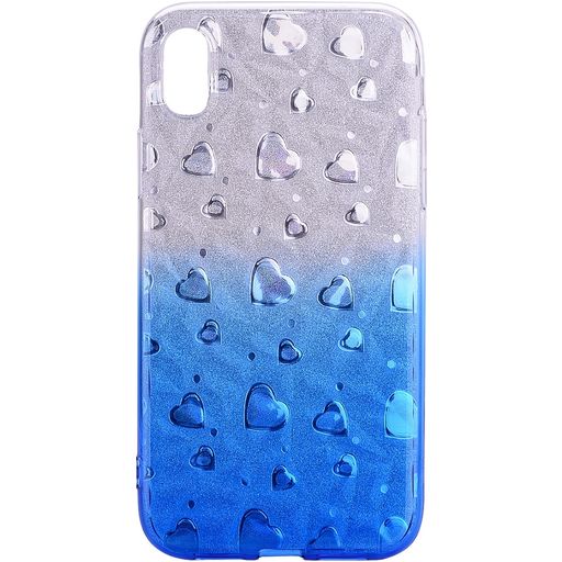Mobigear Design iPhone XS Max Hoesje Flexibel TPU Backcover - Blauw