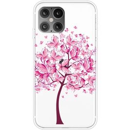 Mobigear Design iPhone 12 Pro Max Hoesje Flexibel TPU Backcover - Vlinder Boom
