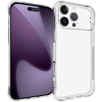 Mobigear Cushion Doorzichtig iPhone 17 Pro Max Hoesje Flexibel TPU Backcover - Transparant