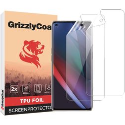 GrizzlyCoat OPPO Find X3 Neo Hydrogel TPU Screenprotector - Case Friendly + Installatie Frame (2-Pack)