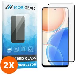 Mobigear Premium HONOR X8 Glazen Screenprotector - Case Friendly - Zwart (2-Pack)
