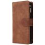 Mobigear Zipper Samsung Galaxy A41 Hoesje Bookcase Portemonnee - Bruin