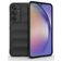 Mobigear Bumpy Samsung Galaxy A35 Hoesje Flexibel TPU Backcover - Zwart