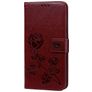 Mobigear Roses Samsung Galaxy A10 Hoesje Bookcase Portemonnee - Bruin
