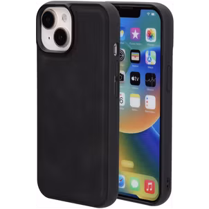 Mobiparts Classic iPhone 14 MagSafe Hoesje TPU,Kunstleer Backcover - Graphite Black