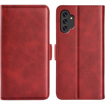Mobigear Slim Magnet Samsung Galaxy M52 Hoesje Bookcase Portemonnee - Rood