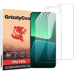 GrizzlyCoat Xiaomi 13 Hydrogel TPU Screenprotector - Case Friendly + Installatie Frame (2-Pack)