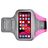 Mobigear Easy Fit Telefoonhouder Hardlopen Neopreen Sport Hoesje Sportarmband - Large - Roze