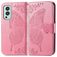 Mobigear Butterfly OnePlus Nord 2 Hoesje Bookcase Portemonnee - Roze