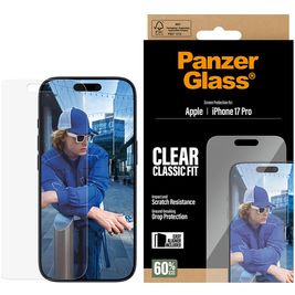 PanzerGlass Classic Fit iPhone 17 Pro Glazen Screenprotector - Case Friendly