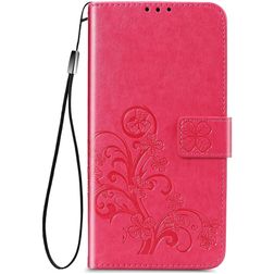 Mobigear Clover Samsung Galaxy A32 4G Hoesje Bookcase Portemonnee - Magenta