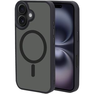 Mobiparts Hardcover iPhone 16 MagSafe Hoesje Hardcase Backcover - Satin Black