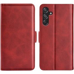Mobigear Slim Magnet Samsung Galaxy M55 Hoesje Bookcase Portemonnee - Rood
