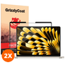 GrizzlyCoat Premium MacBook Air 15 Inch (2023-2026) Screenprotector Folie - Case Friendly (2-Pack)