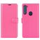 Mobigear Classic Motorola One Fusion Plus Hoesje Bookcase Portemonnee - Magenta