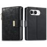 Mobigear Flowers iPhone Duo Hoesje Bookcase Portemonnee - Zwart