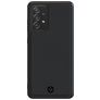 Valenta Snap Samsung Galaxy A72 Hoesje Echt Leer Backcover - Zwart