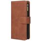 Mobigear Zipper iPhone 12 Pro Hoesje Bookcase Portemonnee - Bruin