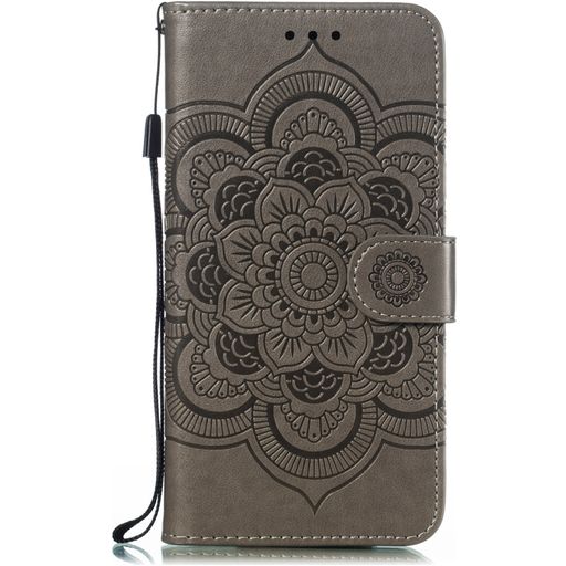 Mobigear Mandala Samsung Galaxy A20e Hoesje Bookcase Portemonnee - Grijs