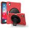 Mobigear SureGrip XGuard iPad Air 11 Inch (2024) Hoes Hard Kunststof,Siliconen Backcover + Stylus Houder + Schouderband + Standaard - Rood