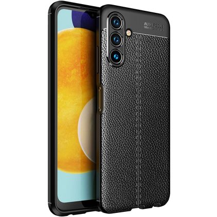 Mobigear Luxury Samsung Galaxy A13 5G Hoesje Flexibel TPU Backcover - Zwart
