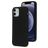 Mobiparts iPhone 12 Siliconen Hoesje Backcover - Zwart