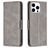 Mobigear Excellent iPhone 16 Pro Max Hoesje Bookcase Portemonnee - Grijs