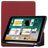 Mobigear Tri-Fold Gel iPad 6 (2018) Hoes TPU,Kunstleer Bookcase + Stylus Houder - Bordeaux Rood