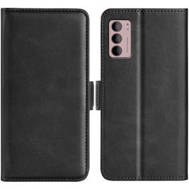 Mobigear Slim Magnet Motorola Moto G42 Hoesje Bookcase Portemonnee - Zwart