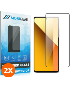 Mobigear Premium Xiaomi Redmi Note 13 5G Glazen Screenprotector - Case Friendly - Zwart (2-Pack)