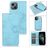 Mobigear Wallet iPhone 13 Mini Hoesje Uitneembare 2in1 Bookcase Portemonnee - Babyblauw