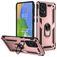 Mobigear Armor Ring Samsung Galaxy A73 Hoesje Hardcase Backcover Shockproof met Ringhouder - Roségoud